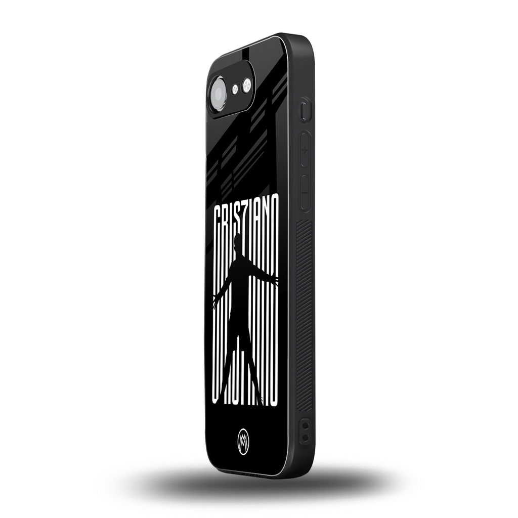cristiano back phone cover | glass case for iphone 16e