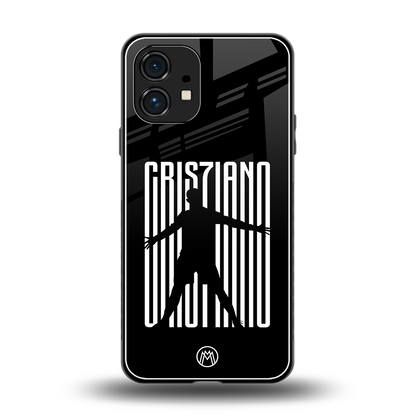 cristiano back phone cover | glass case for nothing phone 1