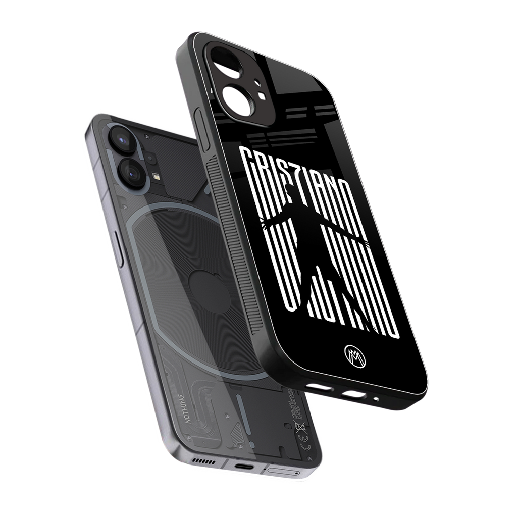 cristiano back phone cover | glass case for nothing phone 1