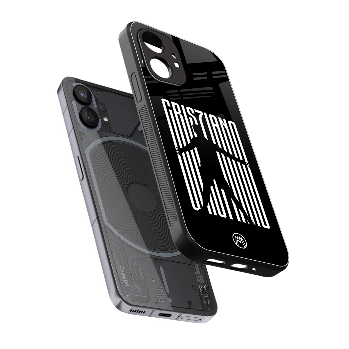 cristiano back phone cover | glass case for nothing phone 1
