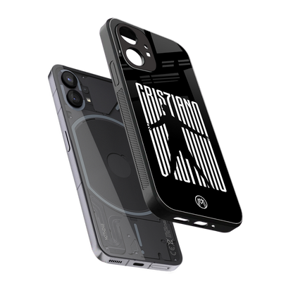 cristiano back phone cover | glass case for nothing phone 1