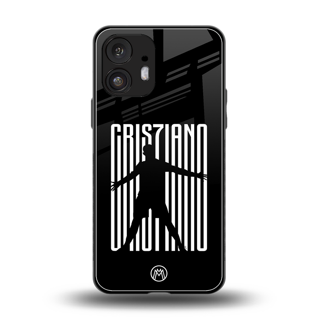 cristiano back phone cover | glass case for nothing phone 2