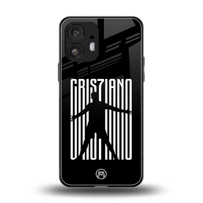 cristiano back phone cover | glass case for nothing phone 2