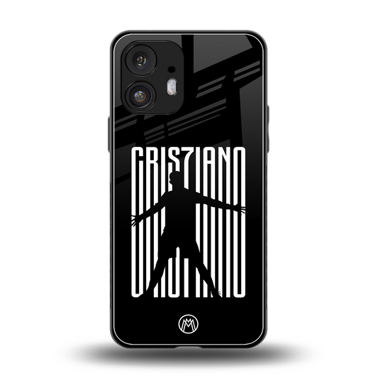 cristiano back phone cover | glass case for nothing phone 2
