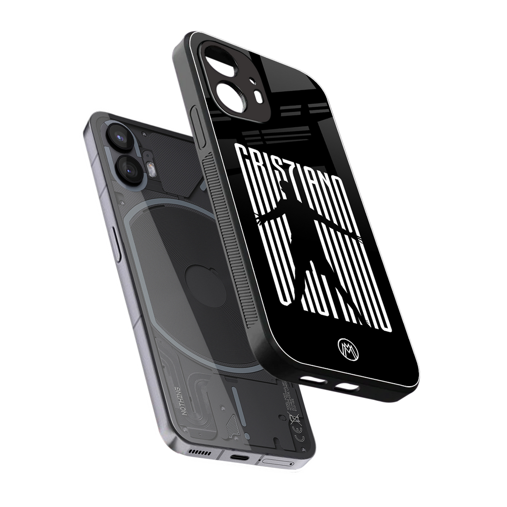 cristiano back phone cover | glass case for nothing phone 2