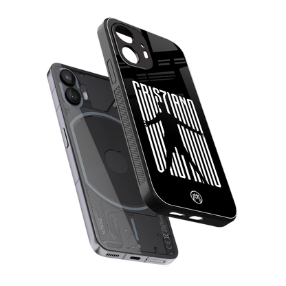 cristiano back phone cover | glass case for nothing phone 2