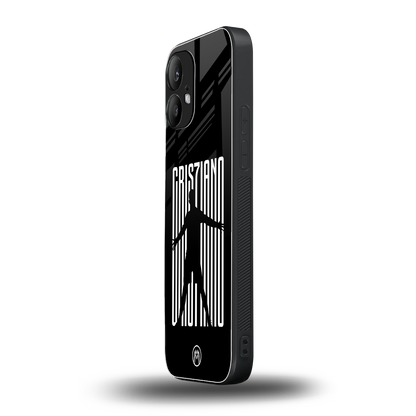 cristiano back phone cover | glass case for nothing phone 2