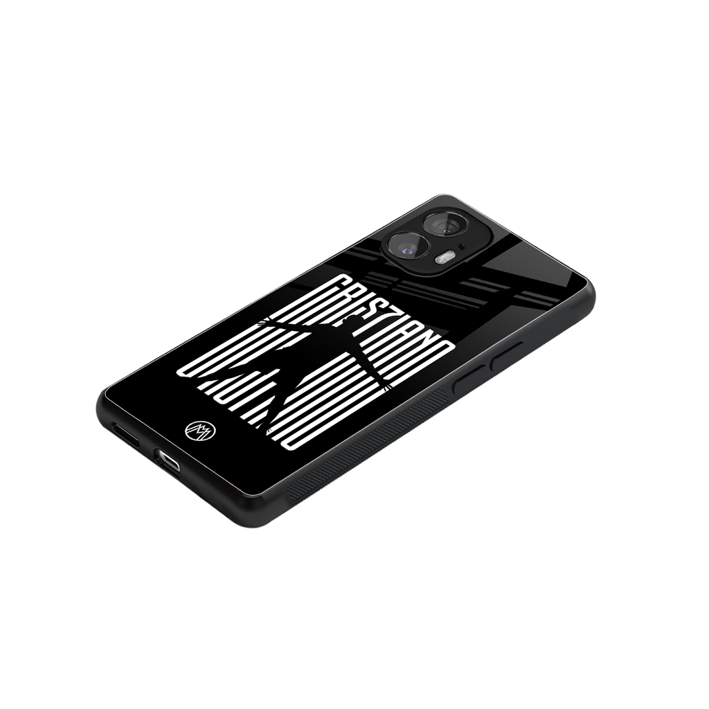 cristiano back phone cover | glass case for nothing phone 2