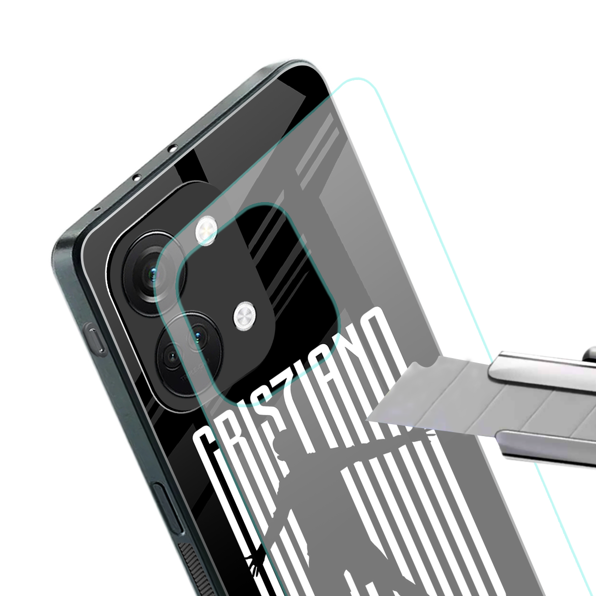 cristiano back phone cover | glass case for oneplus nord 3