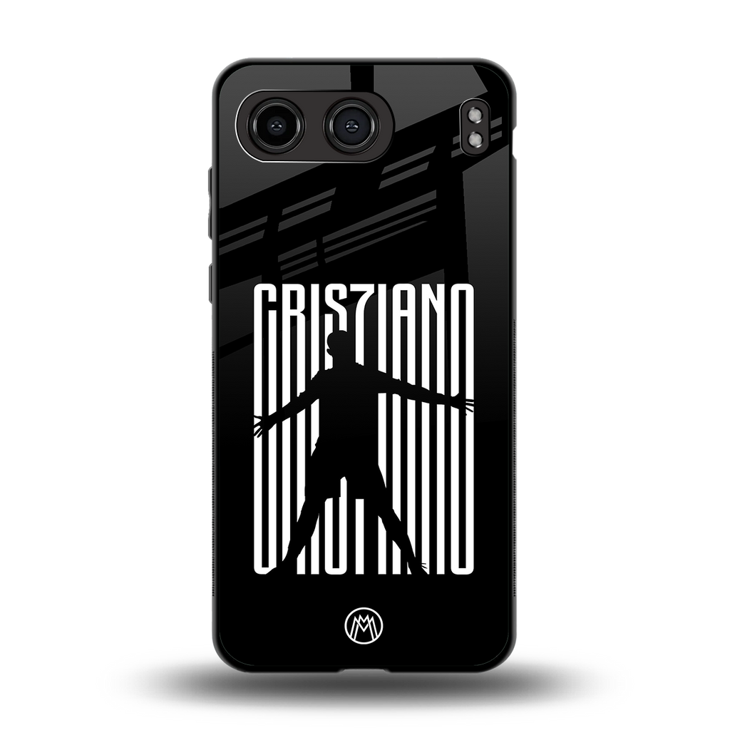 cristiano back phone cover | glass case for oneplus nord 4