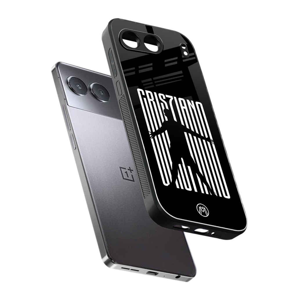 cristiano back phone cover | glass case for oneplus nord 4