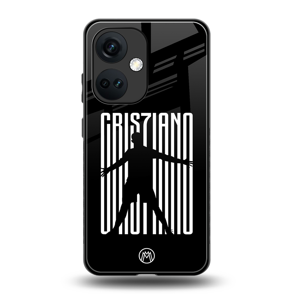 cristiano back phone cover | glass case for oneplus nord ce 3