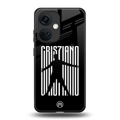 cristiano back phone cover | glass case for oneplus nord ce 3