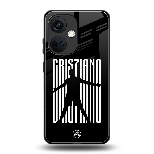 cristiano back phone cover | glass case for oneplus nord ce 3