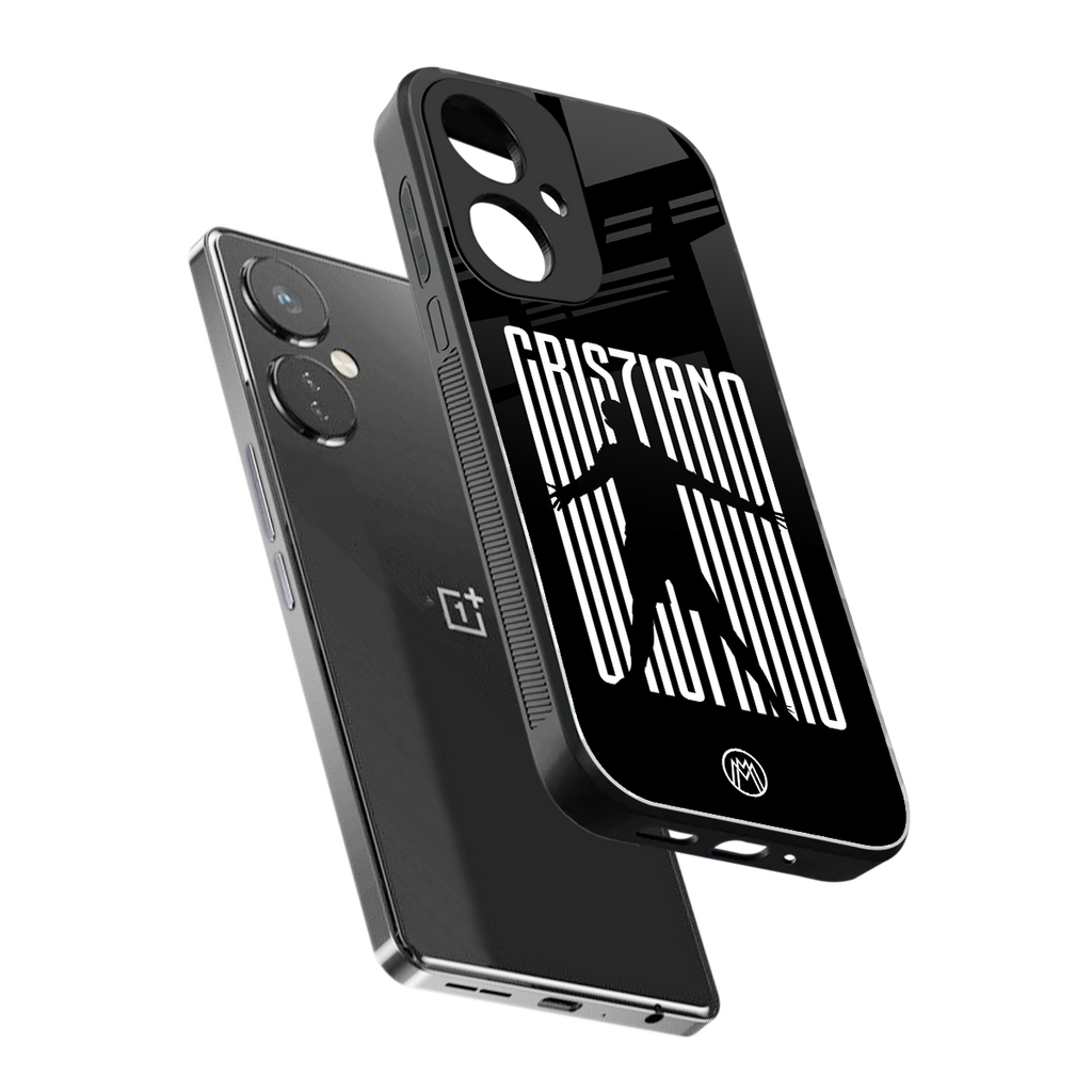 cristiano back phone cover | glass case for oneplus nord ce 3