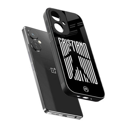 cristiano back phone cover | glass case for oneplus nord ce 3