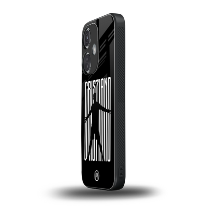 cristiano back phone cover | glass case for oneplus nord ce 3