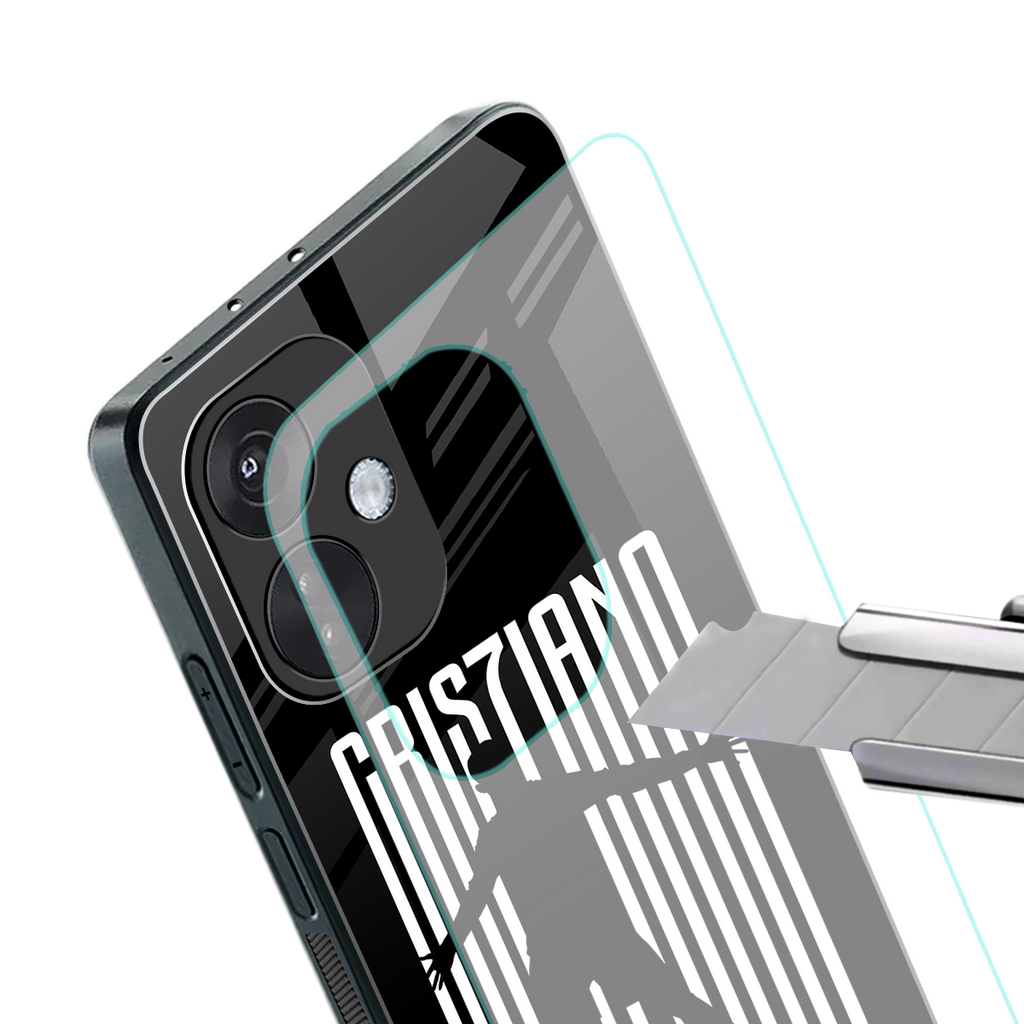 cristiano back phone cover | glass case for oneplus nord ce 3