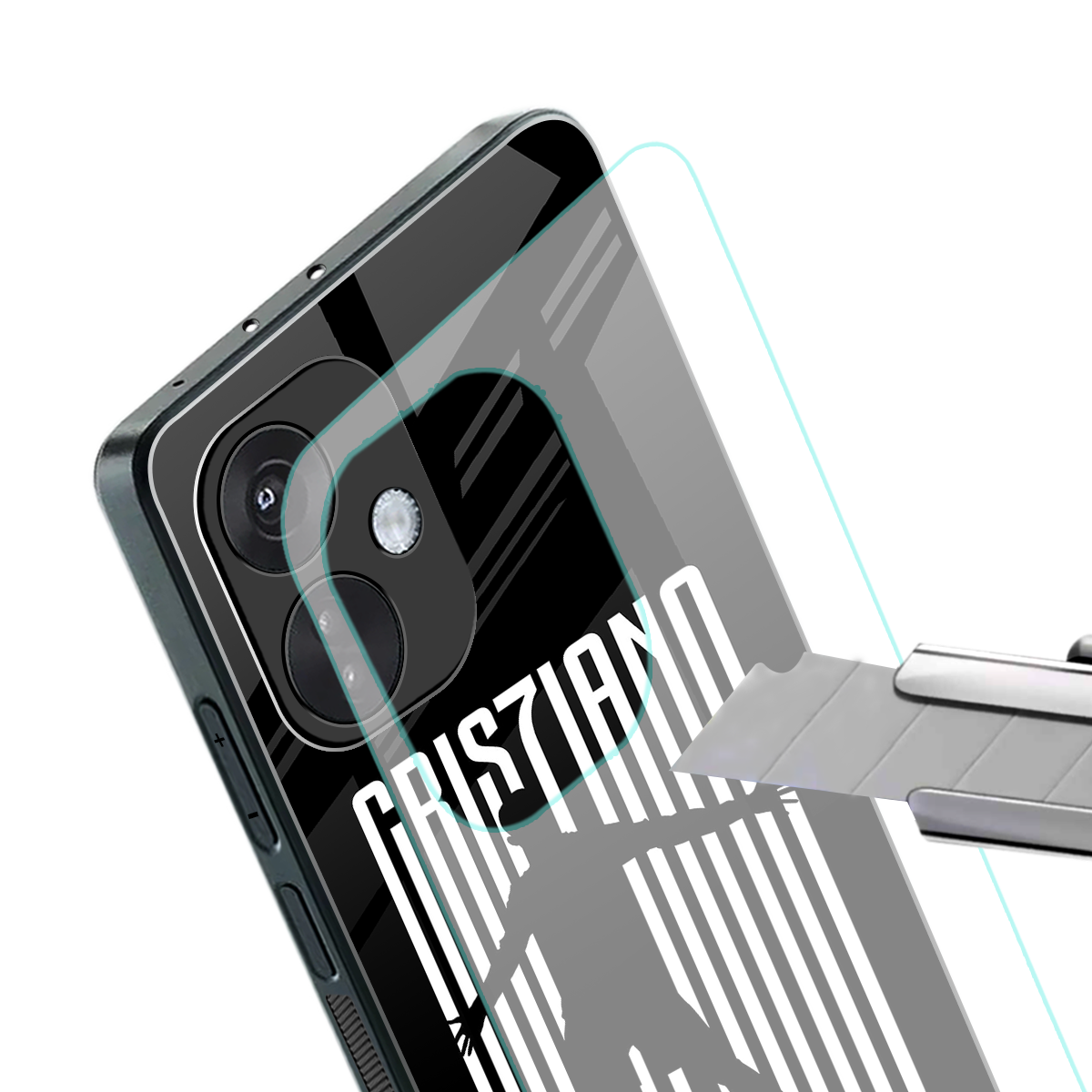 cristiano back phone cover | glass case for oneplus nord ce 3