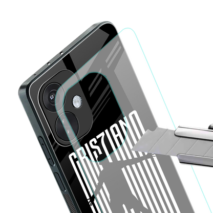 cristiano back phone cover | glass case for oneplus nord ce 3