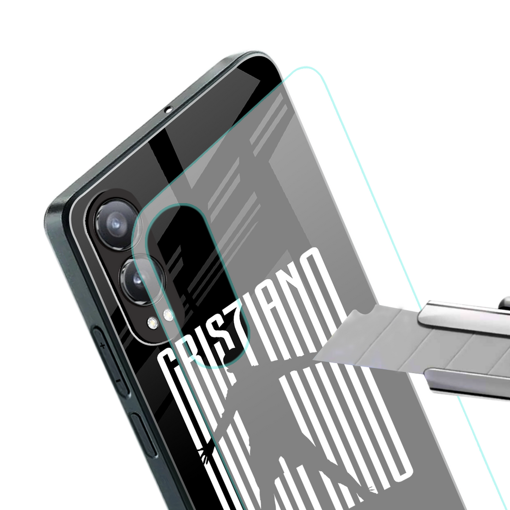 cristiano back phone cover | glass case for oneplus nord ce 4 lite