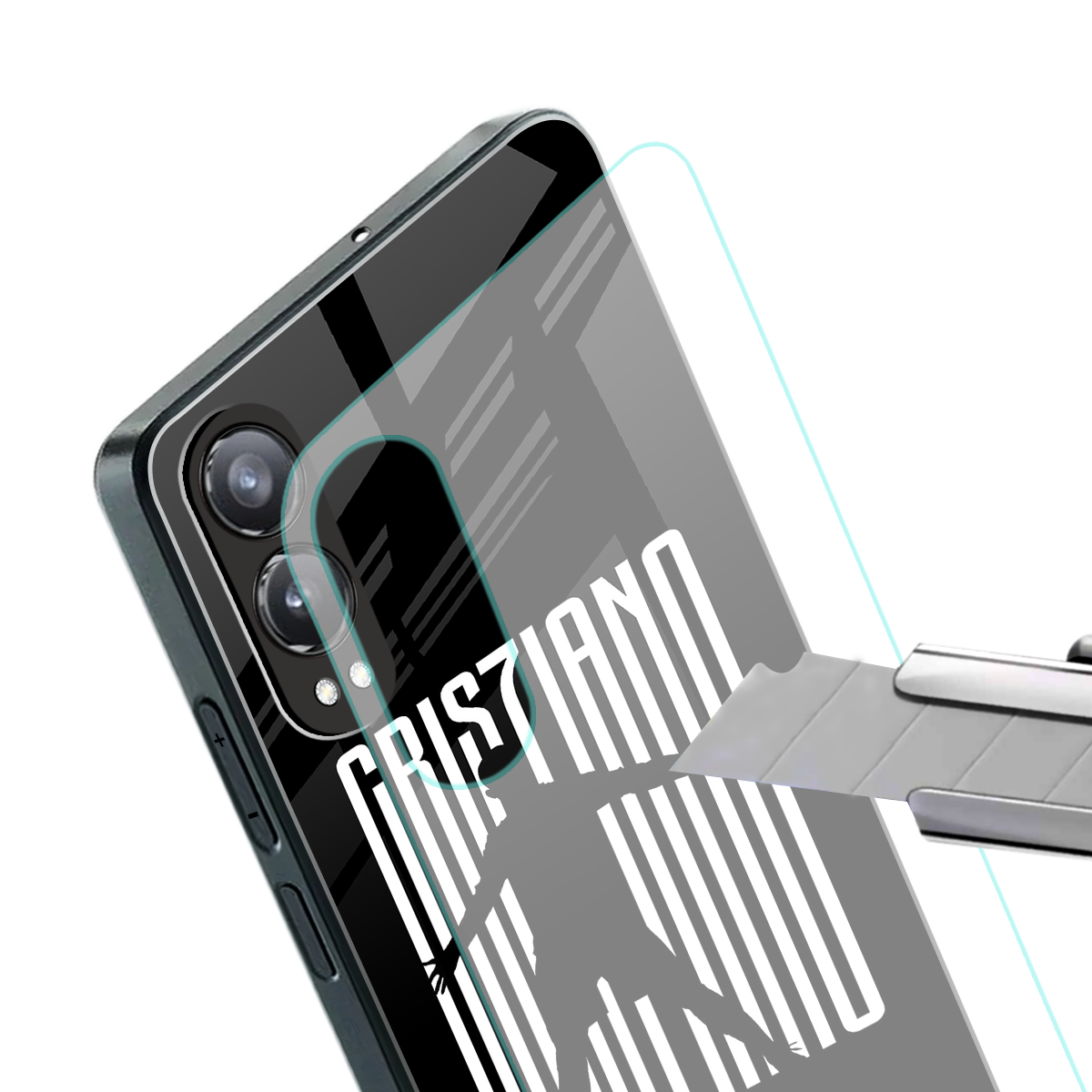 cristiano back phone cover | glass case for oneplus nord ce 4 lite