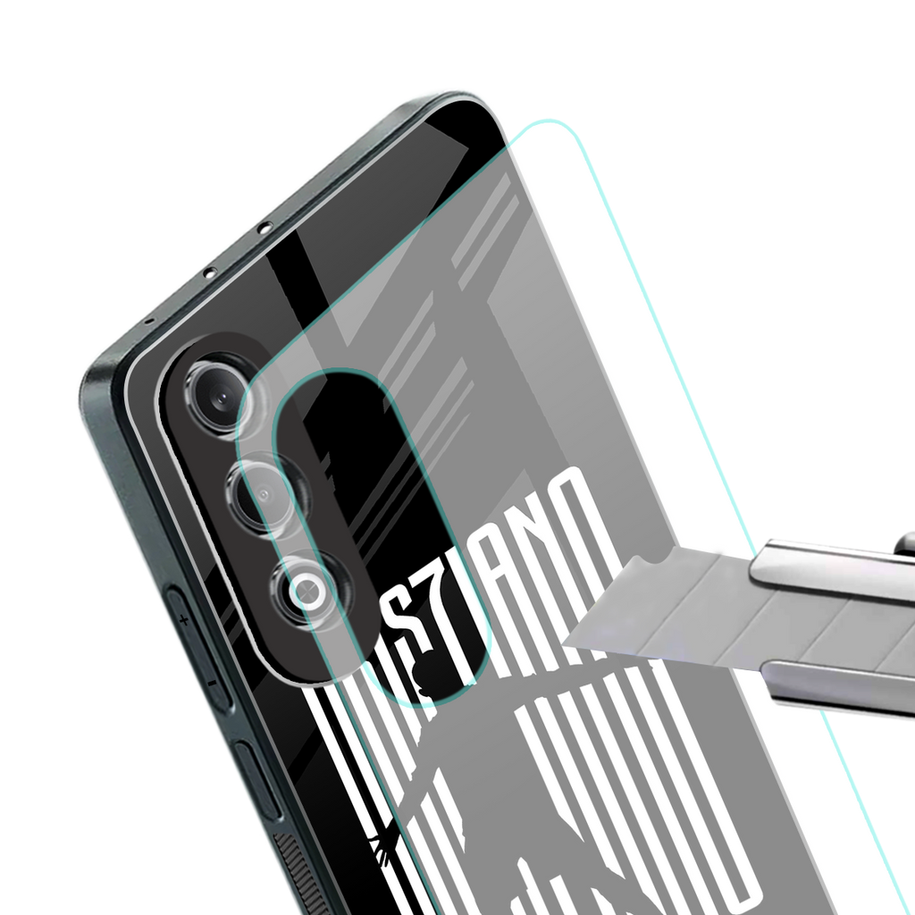 cristiano back phone cover | glass case for oneplus nord ce 4