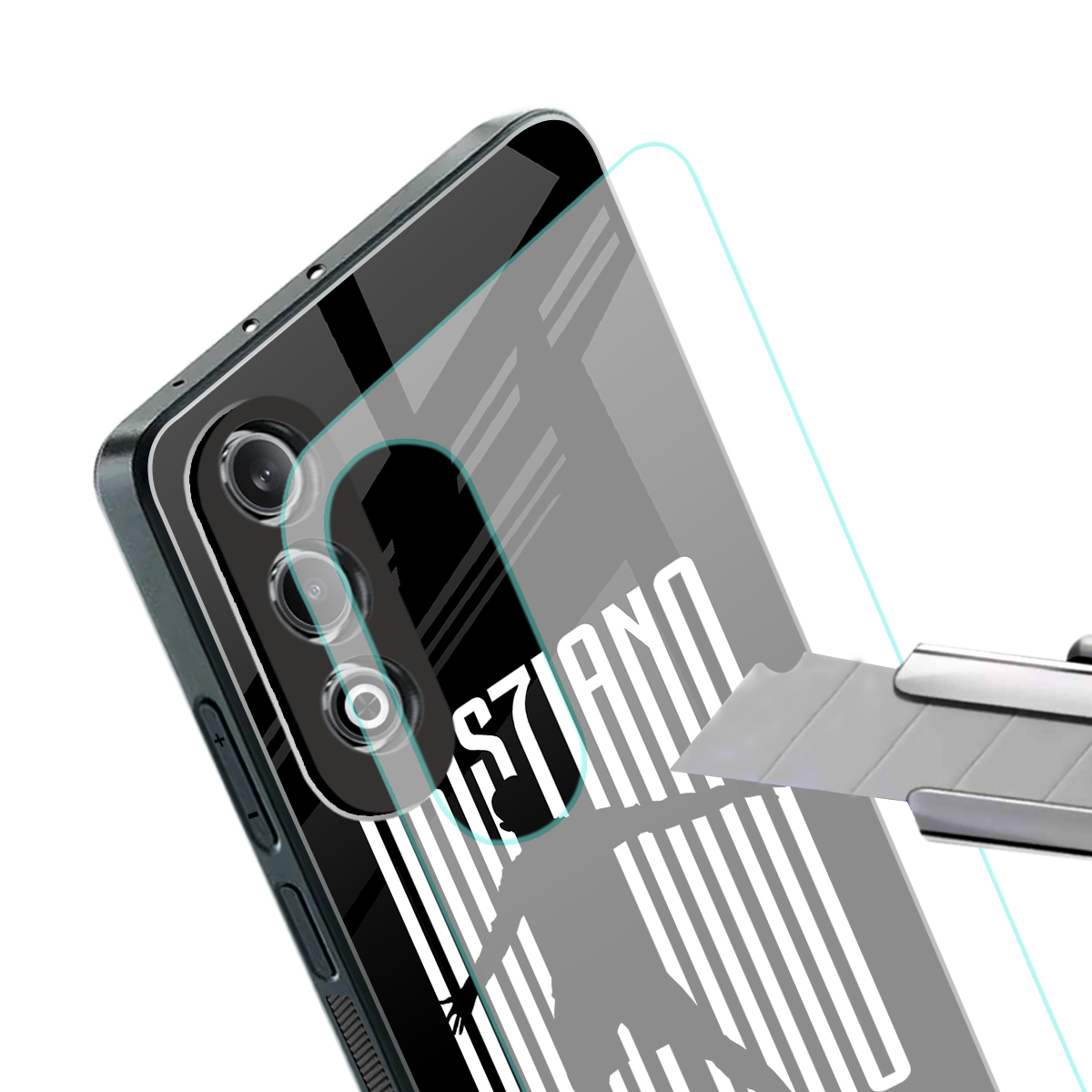 cristiano back phone cover | glass case for oneplus nord ce 4