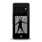cristiano back phone cover | glass case for google pixel 6 pro