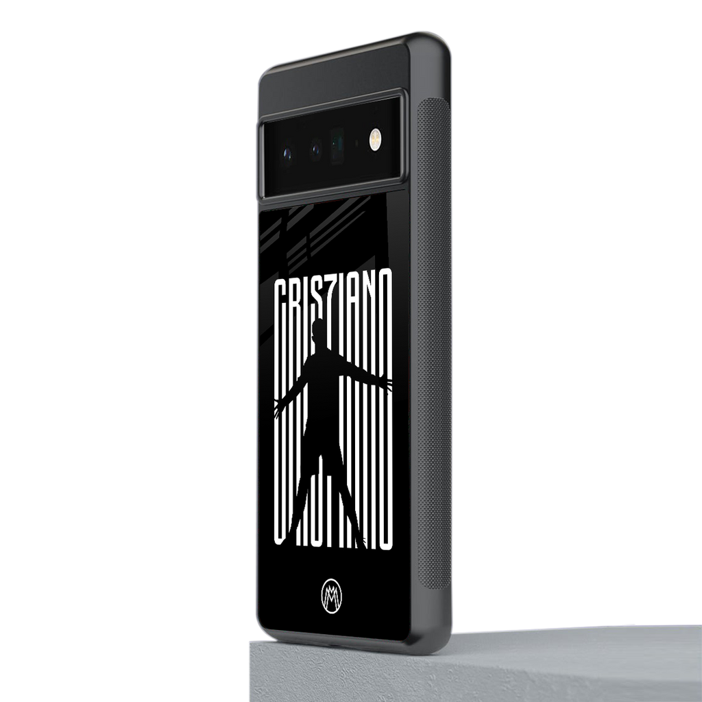 cristiano back phone cover | glass case for google pixel 6 pro