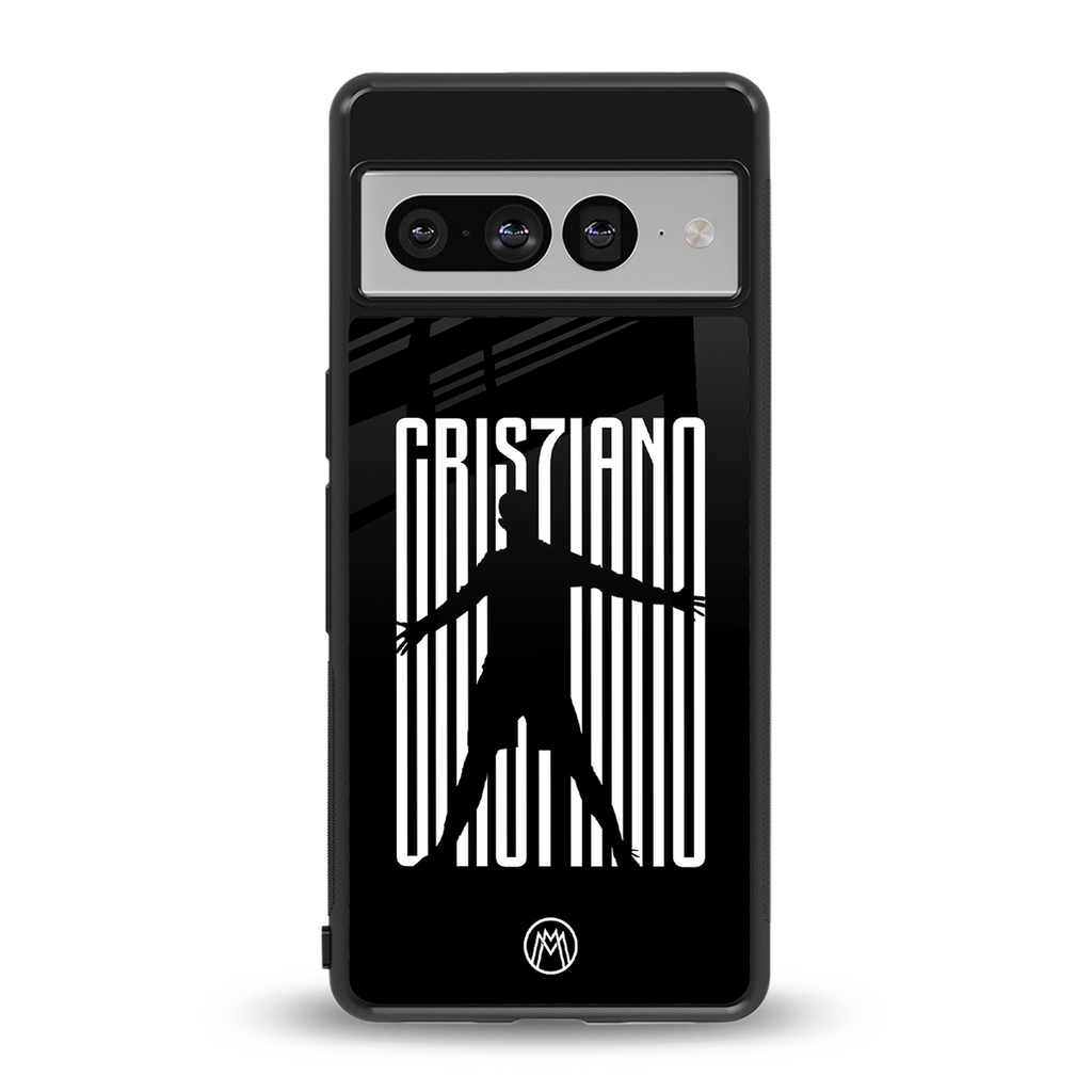 cristiano back phone cover | glass case for google pixel 7 pro