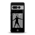 cristiano back phone cover | glass case for google pixel 7 pro