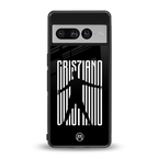 cristiano back phone cover | glass case for google pixel 7 pro