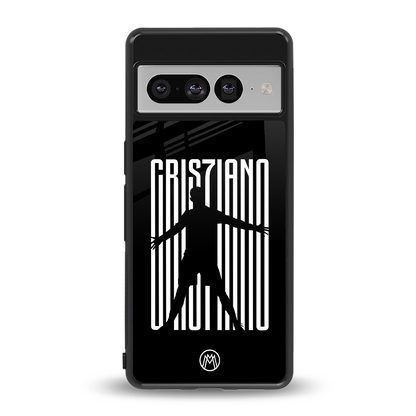 cristiano back phone cover | glass case for google pixel 7 pro