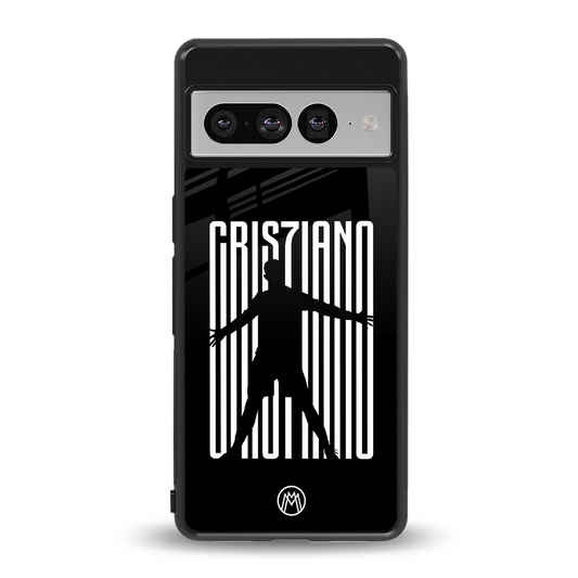 cristiano back phone cover | glass case for google pixel 7 pro
