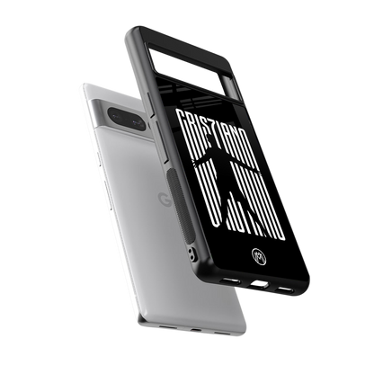 cristiano back phone cover | glass case for google pixel 7 pro