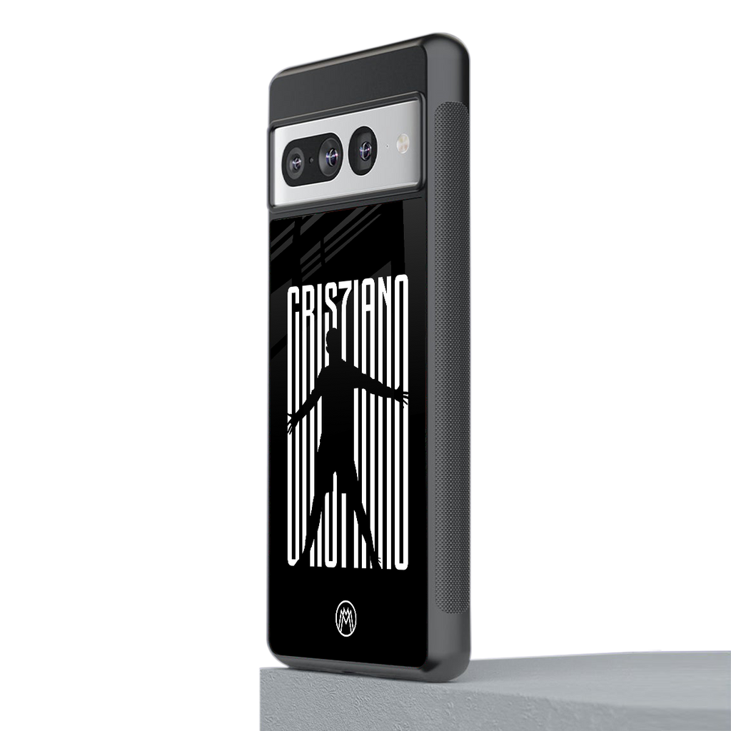 cristiano back phone cover | glass case for google pixel 7 pro