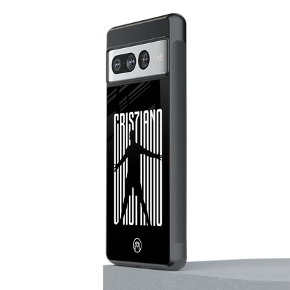cristiano back phone cover | glass case for google pixel 7 pro