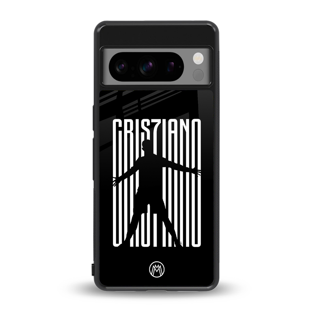 cristiano back phone cover | glass case for google pixel 8 pro