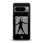 cristiano back phone cover | glass case for google pixel 8 pro