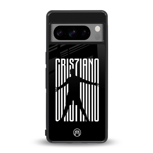 cristiano back phone cover | glass case for google pixel 8 pro