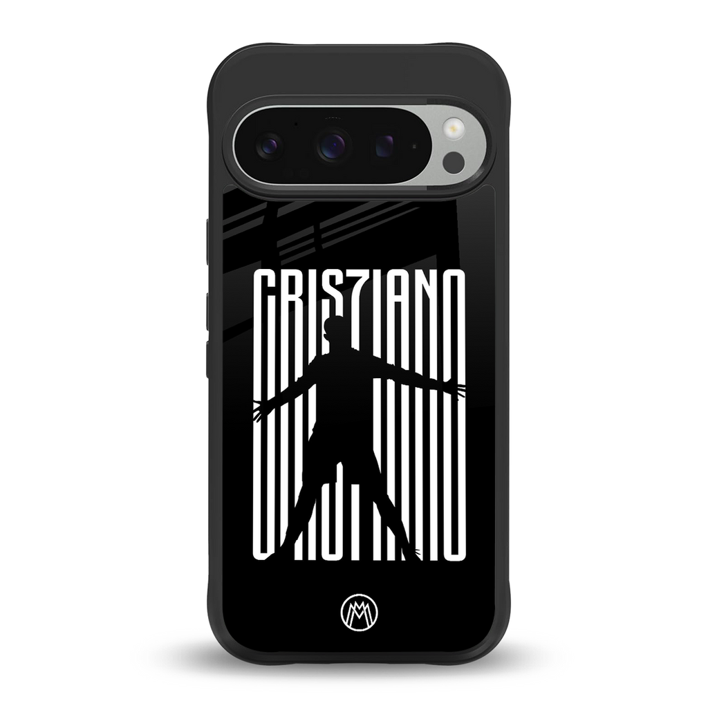 cristiano back phone cover | glass case for google pixel 9 pro xl