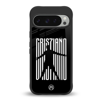 cristiano back phone cover | glass case for google pixel 9 pro xl