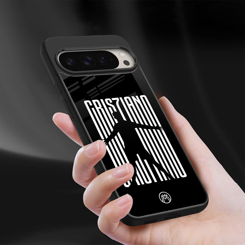 cristiano back phone cover | glass case for google pixel 9 pro