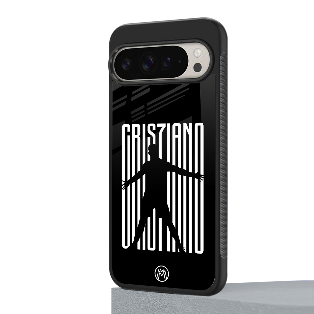 cristiano back phone cover | glass case for google pixel 9 pro