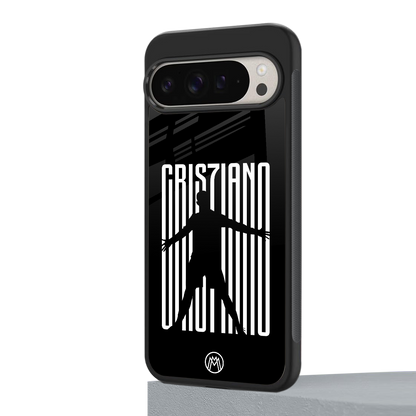 cristiano back phone cover | glass case for google pixel 9 pro