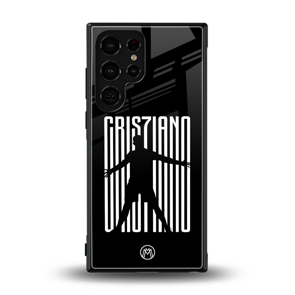 cristiano back phone cover | glass case for samsung galaxy s23 ultra