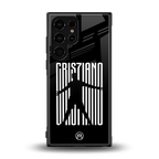 cristiano back phone cover | glass case for samsung galaxy s23 ultra