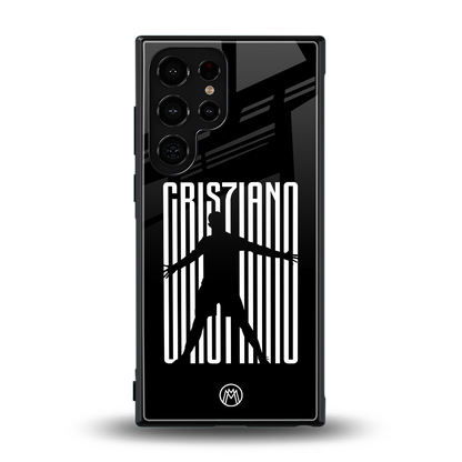 cristiano back phone cover | glass case for samsung galaxy s23 ultra
