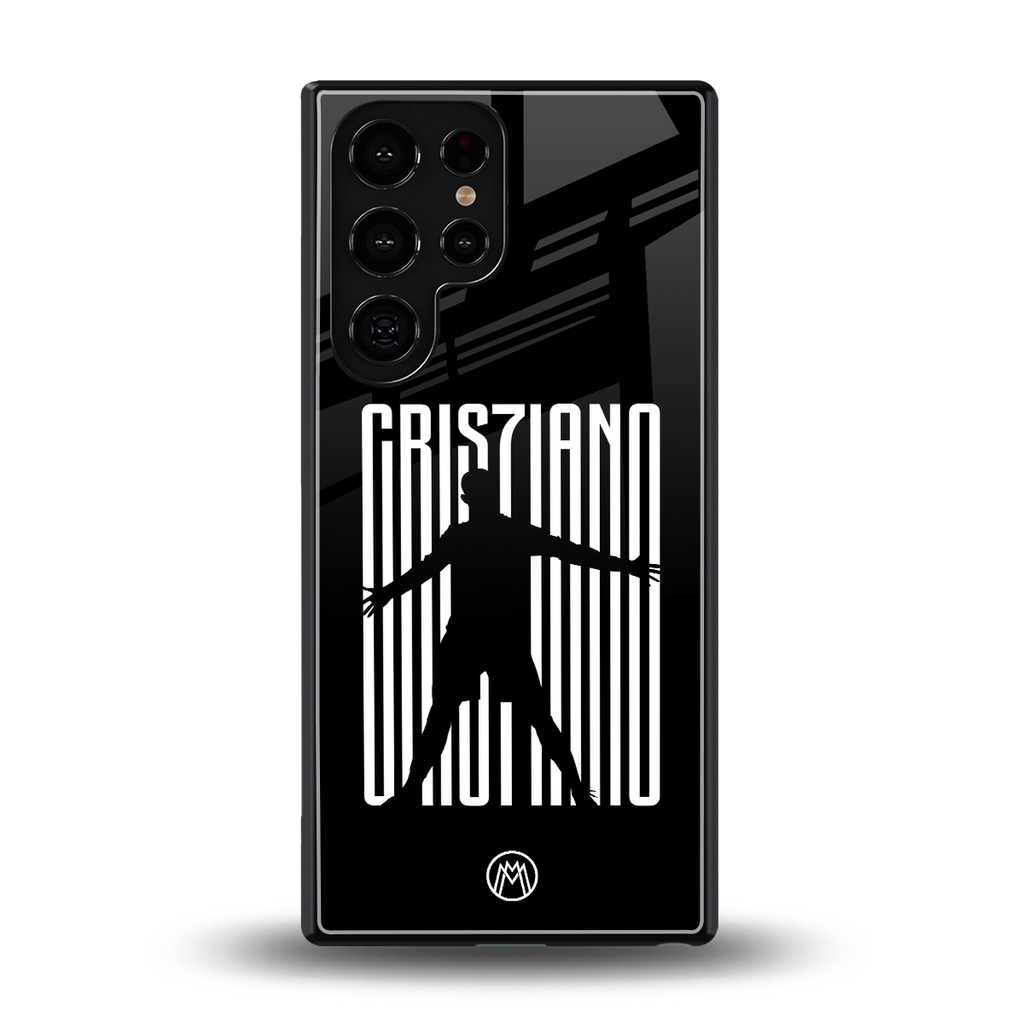 cristiano back phone cover | glass case for samsung galaxy s25 ultra